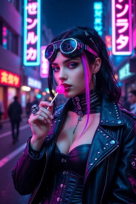 Cyberpunk Simulation Senses and Lollipop