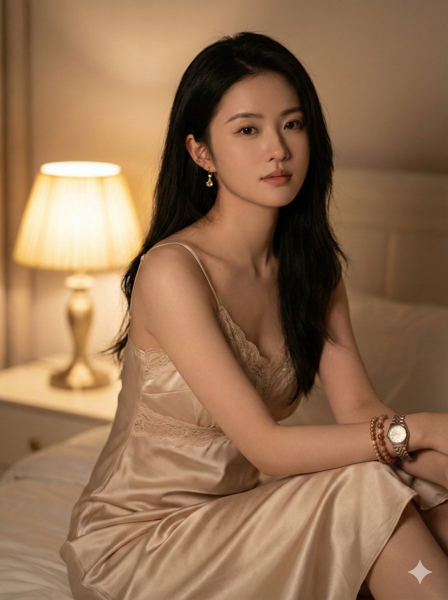 Photorealistic Indoor Portrait with Warm Cinematic Lighting