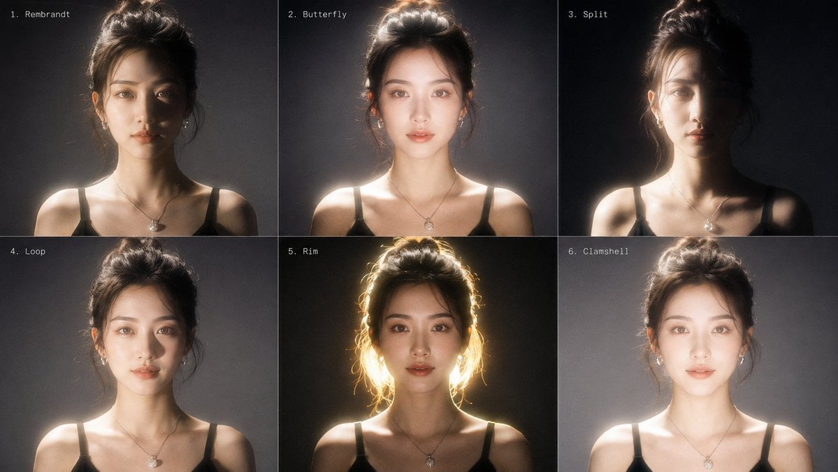 GPT Image 2 Portrait Lighting Reference — AI image template example