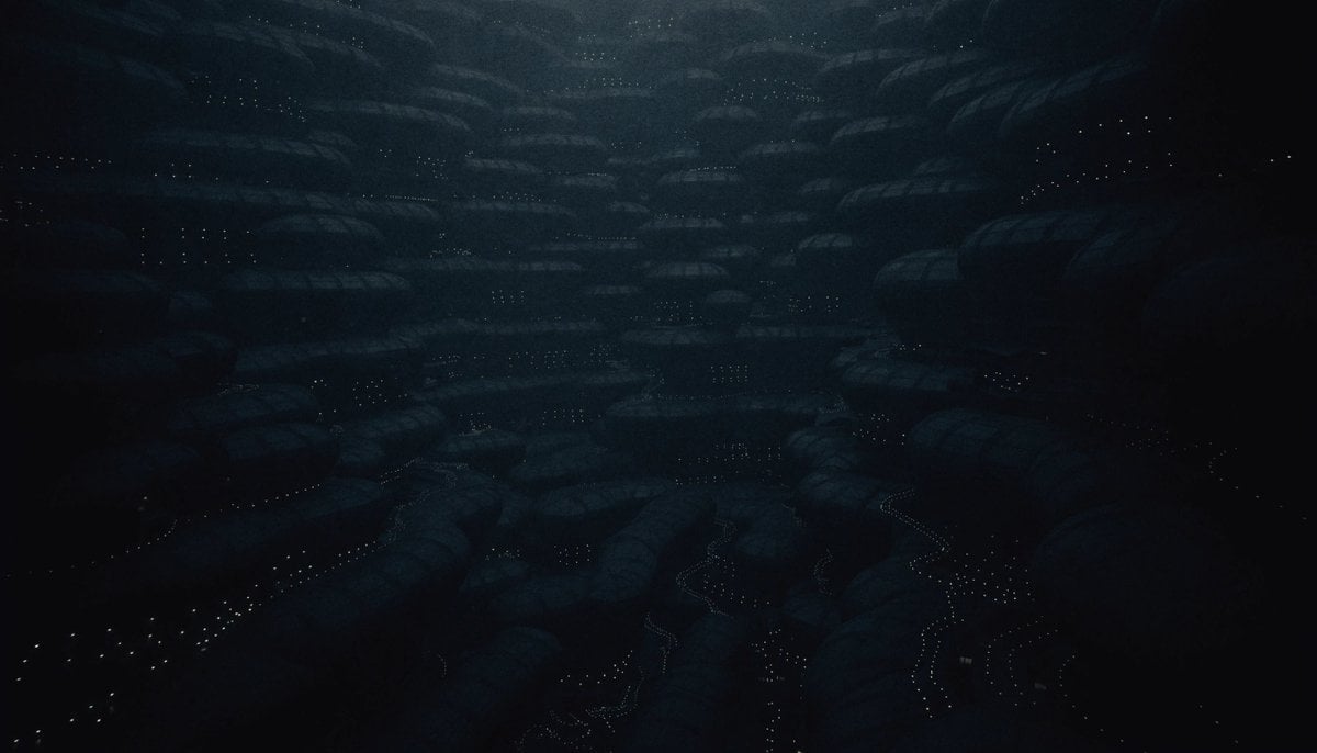 Dark Alien Megastructure Cavern