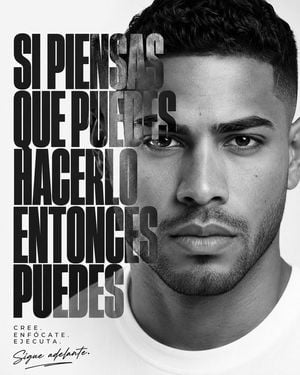 Monochrome Motivational Portrait Poster