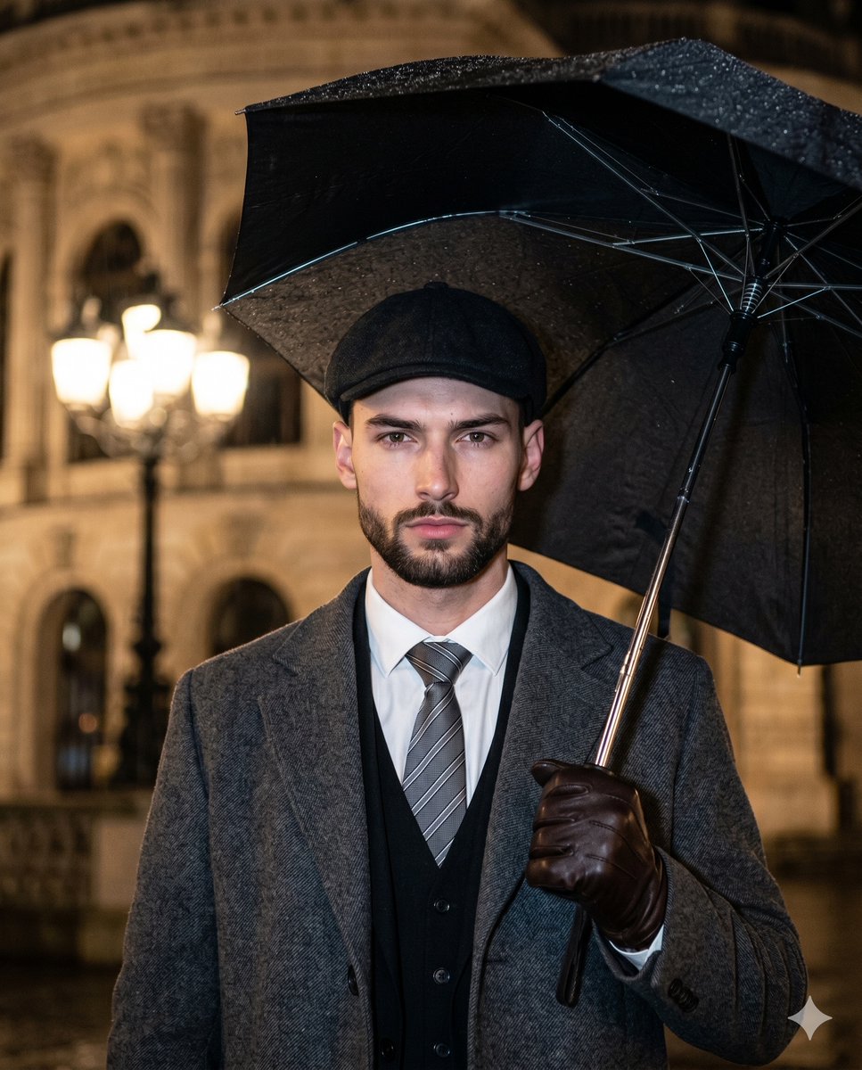 Cinematic Paparazzi Night Portrait — AI image template example