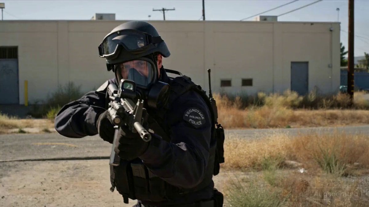 SWAT Hostage Negotiation Scene