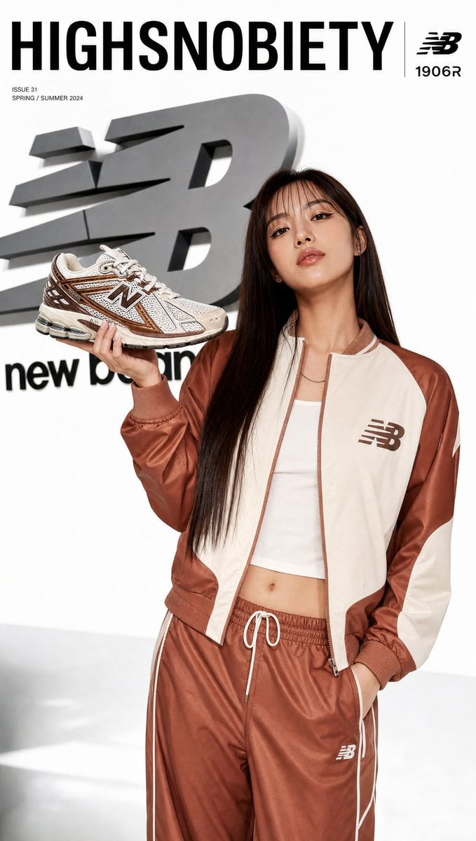Korean Streetwear Magazine Cover — AI image template example