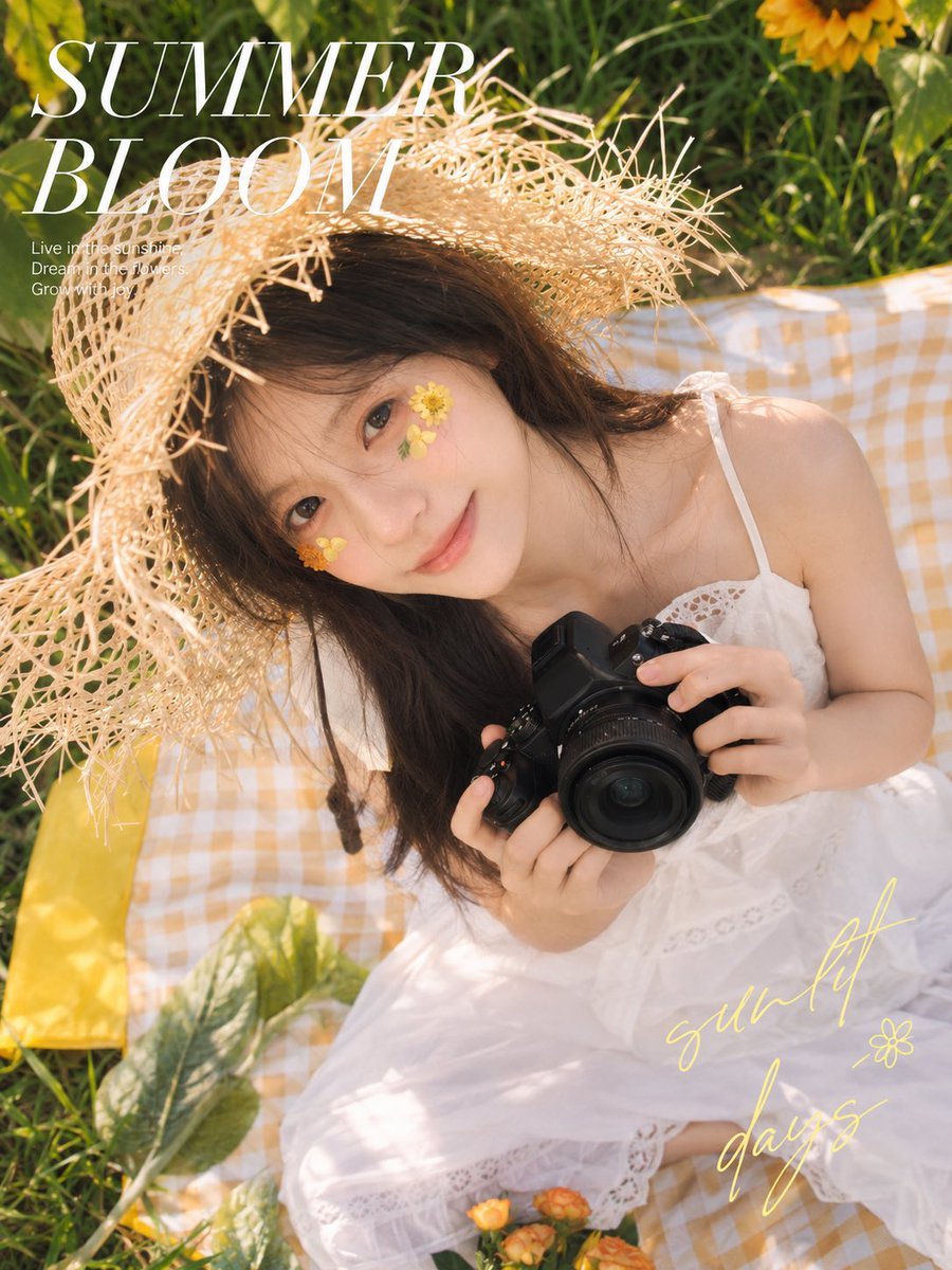 Summer Bloom Picnic Portrait