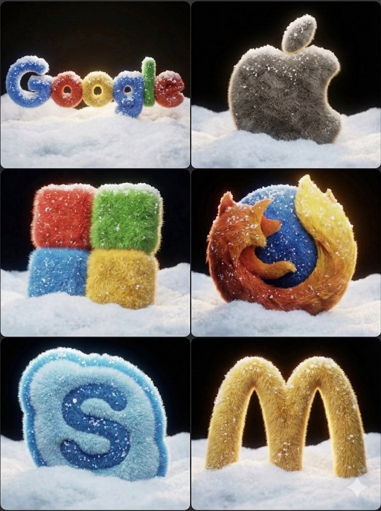 3D Fluffy Logo Transformation