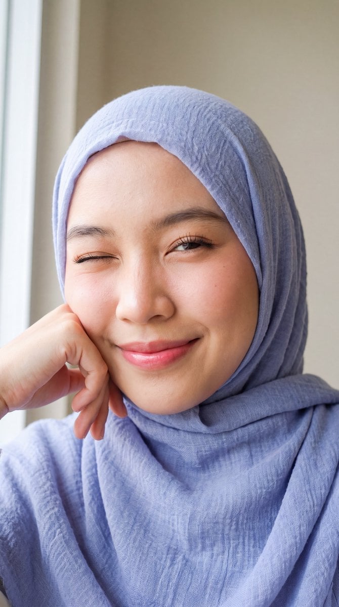 Playful Hijab Portrait