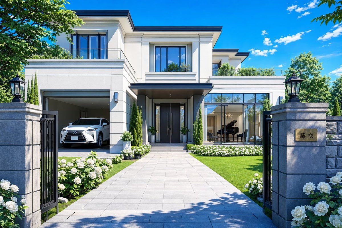 Modern Luxury Mansion Exterior
