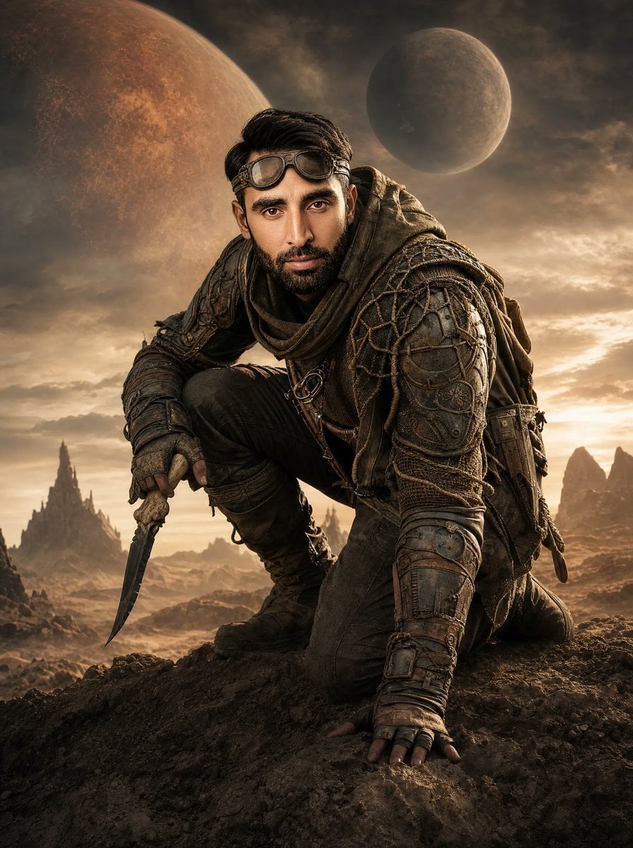 Post-Apocalyptic Alien Wasteland Warrior