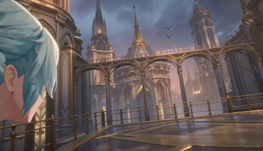 Magical City Aerial Axe Combat