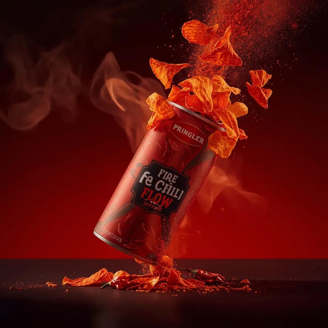 Exploding Pringles Can Advertising Prompt