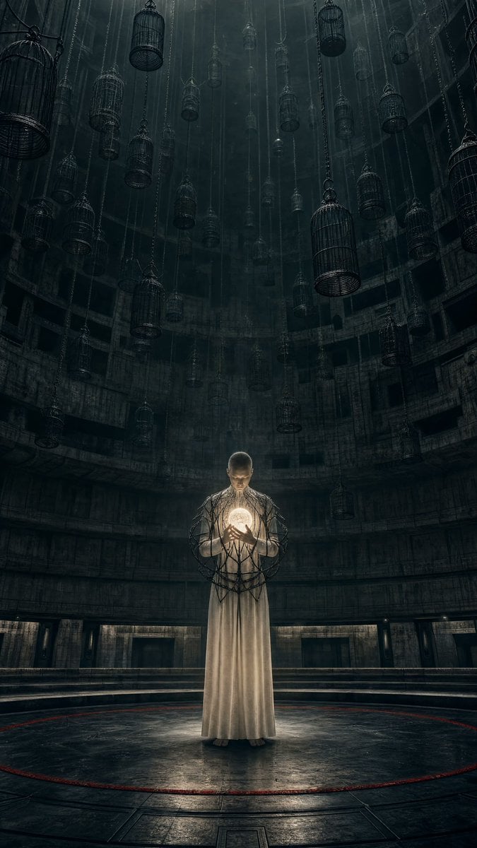 Dystopian Dark Surrealist Concept Art — AI image template example