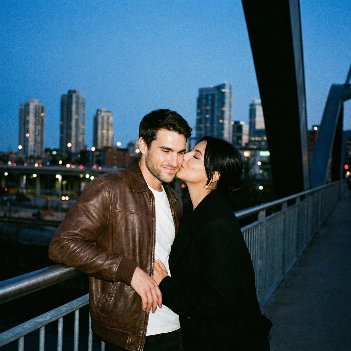 Ultra Analog Film Candid Romance Scene