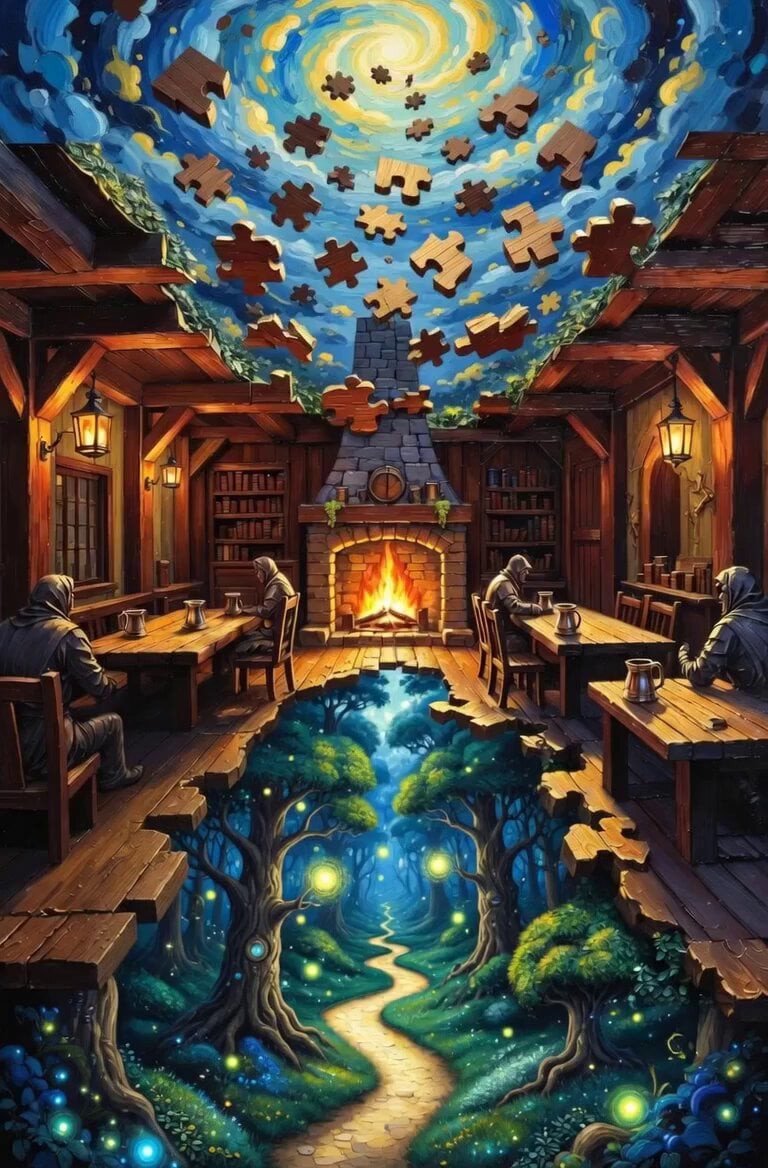 Surreal Tavern Puzzle Transformation