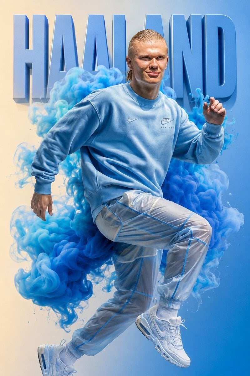Premium Sportswear Campaign with 3D Typography