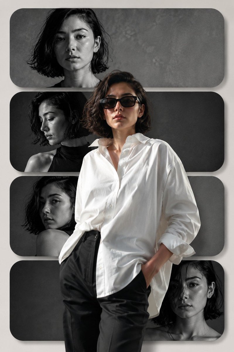Editorial Fashion Collage Poster