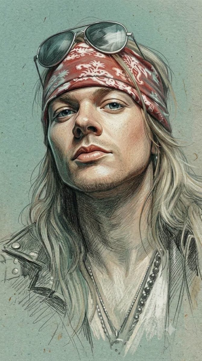 Traditional Colored Pencil Portrait Sketch