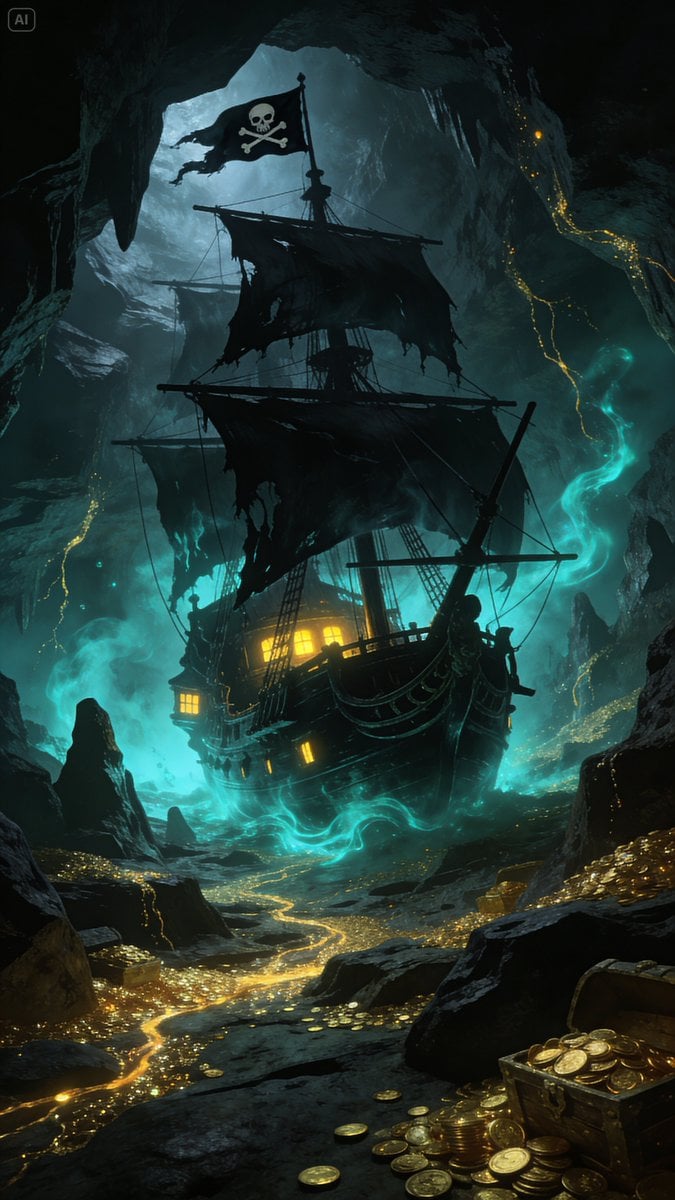 Golden Ship on Uncharted Waters