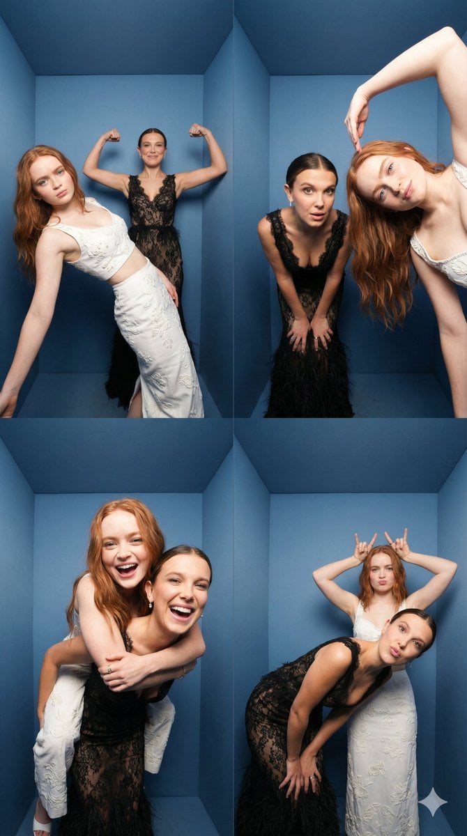iPhone Photobooth Collage of Two Subjects