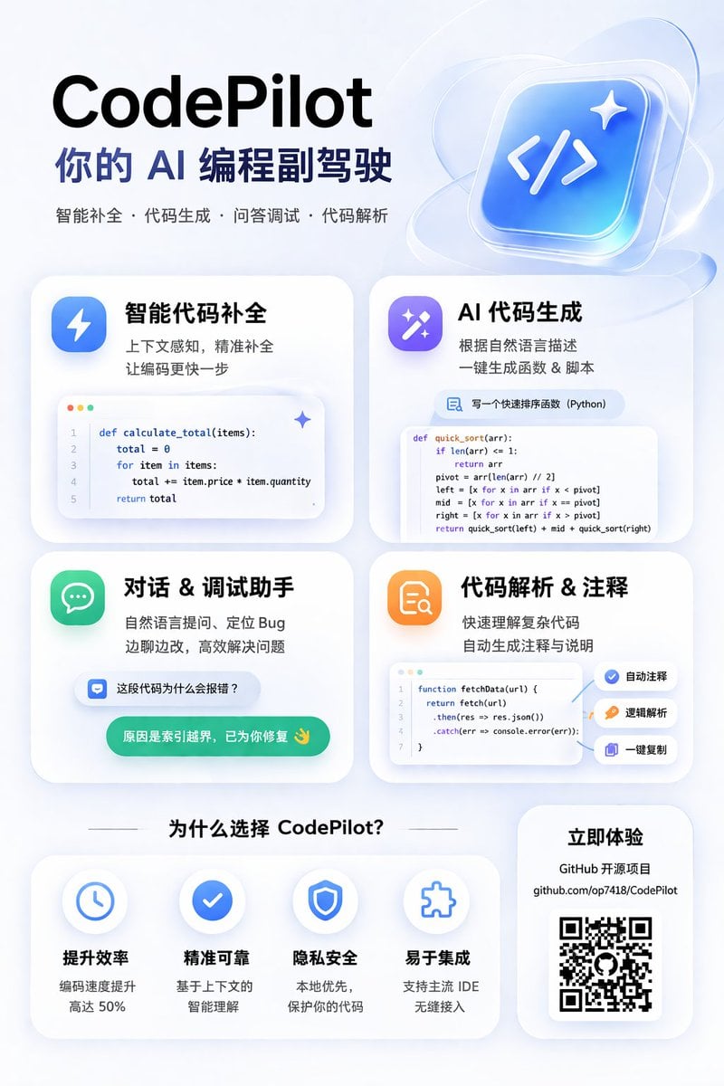 AI Coding Assistant Promo Infographic
