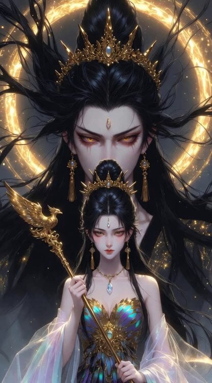Chinese Xianxia Goddess Twin Statue Video