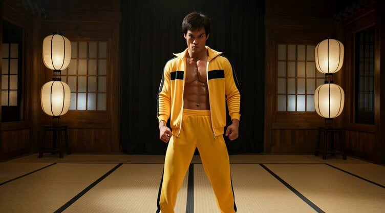 Cinematic Bruce Lee Martial Artist Video Prompt