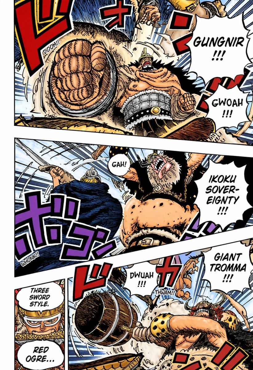 Colored Shonen Manga Battle Page
