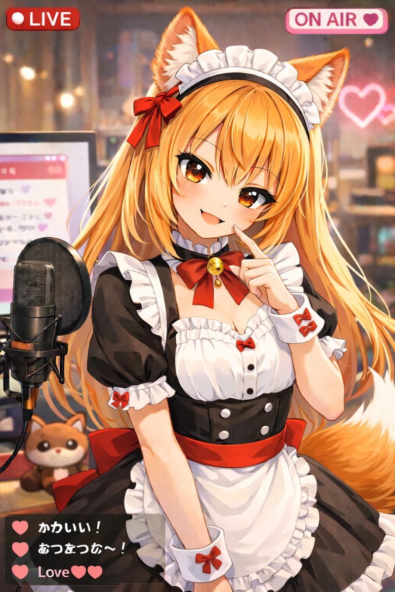 Anime VTuber Live Stream Overlay reference image 2