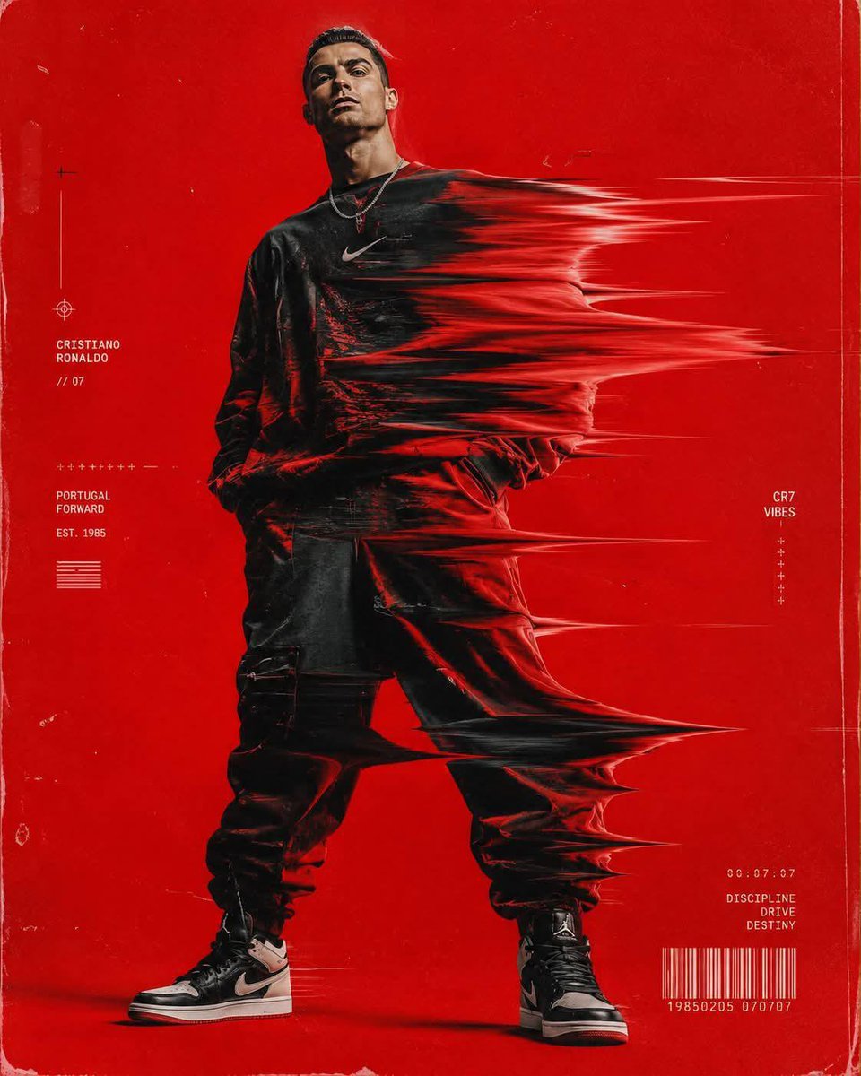 Ultra-Premium Cinematic Sports Glitch Poster — AI image template example