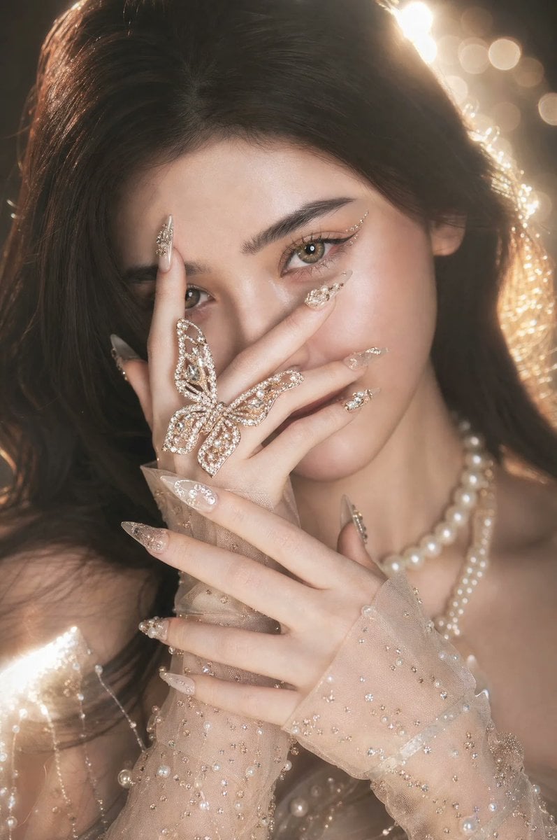Hyper-Realistic Porcelain Beauty Portrait