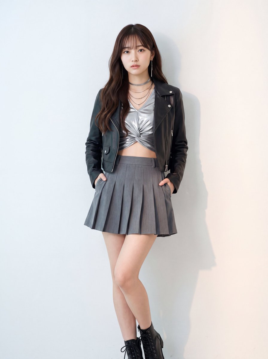 Minimal Studio Fashion Portrait — AI image template example