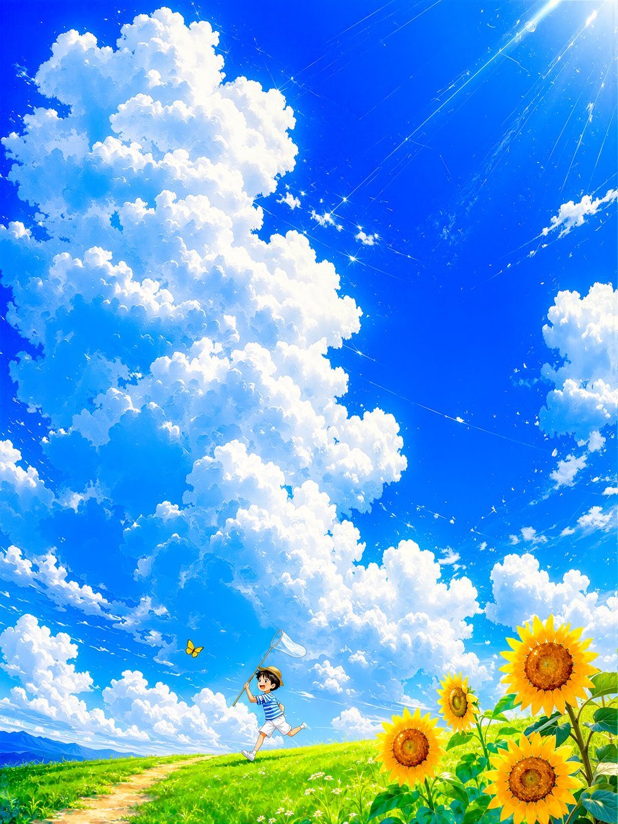 Nostalgic Japanese Summer Scene — AI image template example