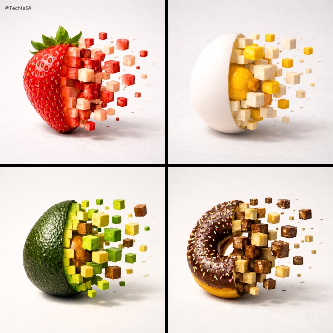 Minimalist food photograph, a single rests on a light, matte surface