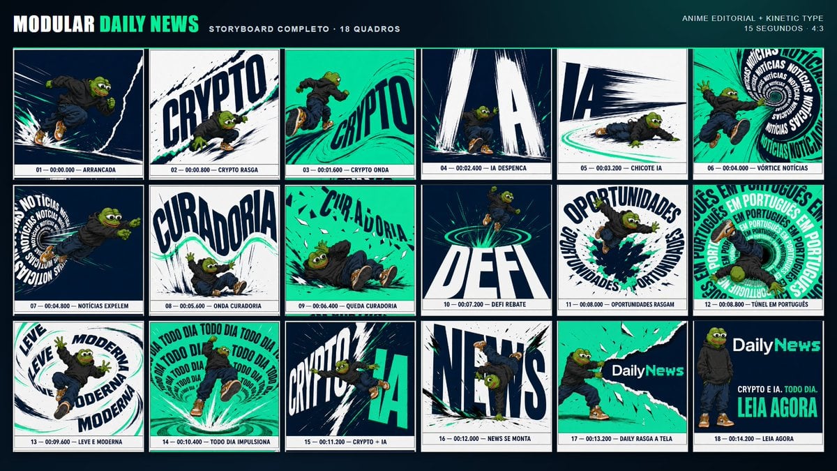 Kinetic News Storyboard Sheet — AI image template example