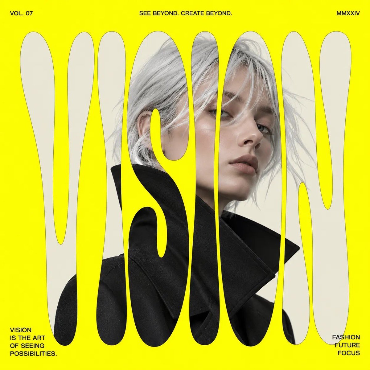 Modern Fashion Editorial Poster — AI image template example