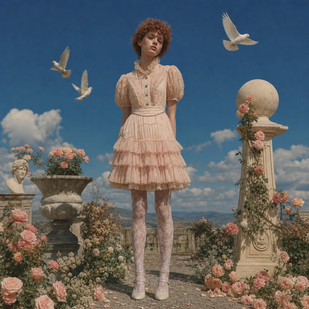 Surreal Fashion Garden Template — AI image template example