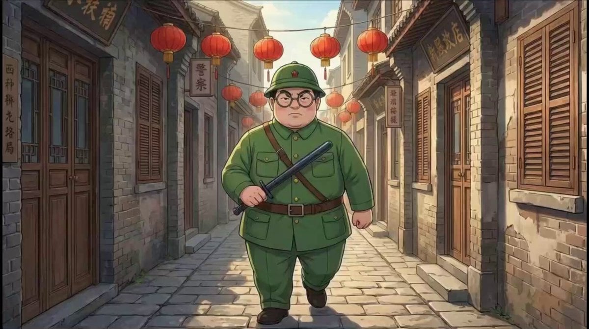 Anime Video: Funny Chinese Officer Sequence