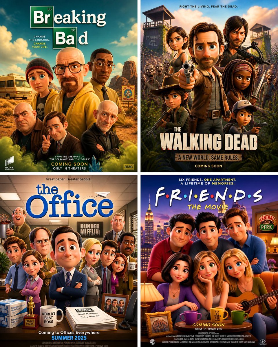 Pixar Style Reimagined Poster