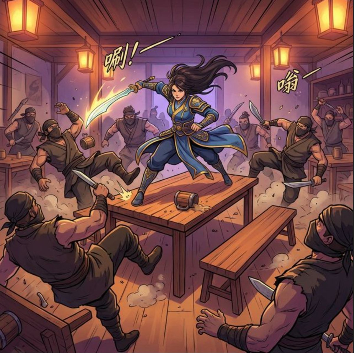 Martial Arts Fight Scene Generation Prompt