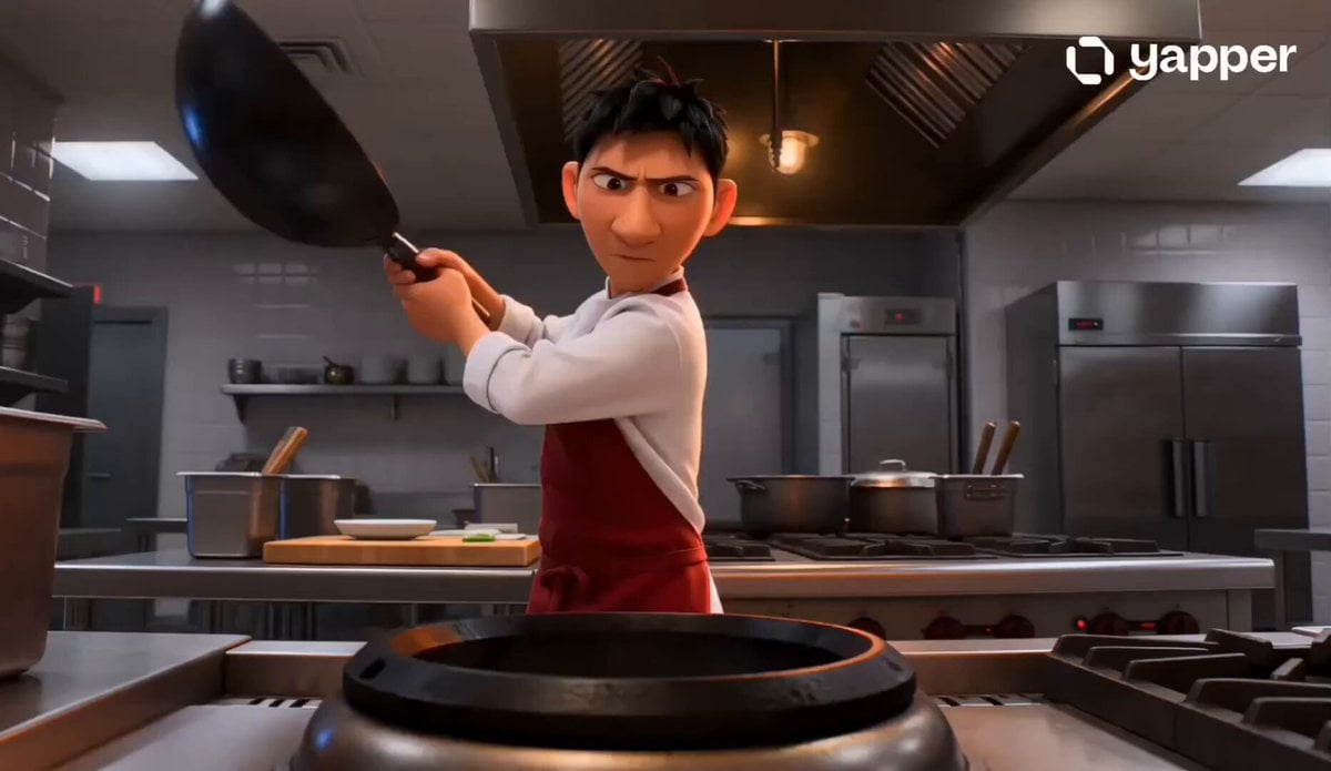 Pixar Style Wok Cooking Animation Storyboard