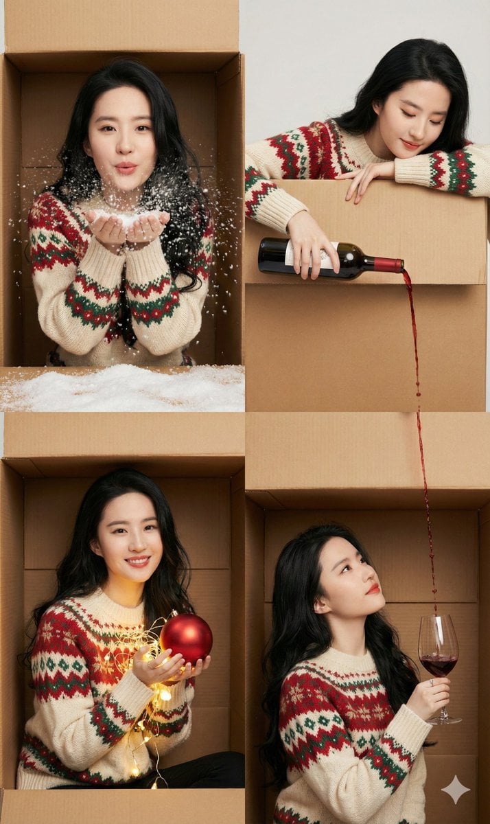 Seamless 2x2 Christmas Box Challenge Photo Collage