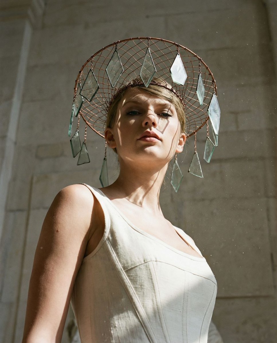 Sculptural Authority Fashion Portrait — AI image template example