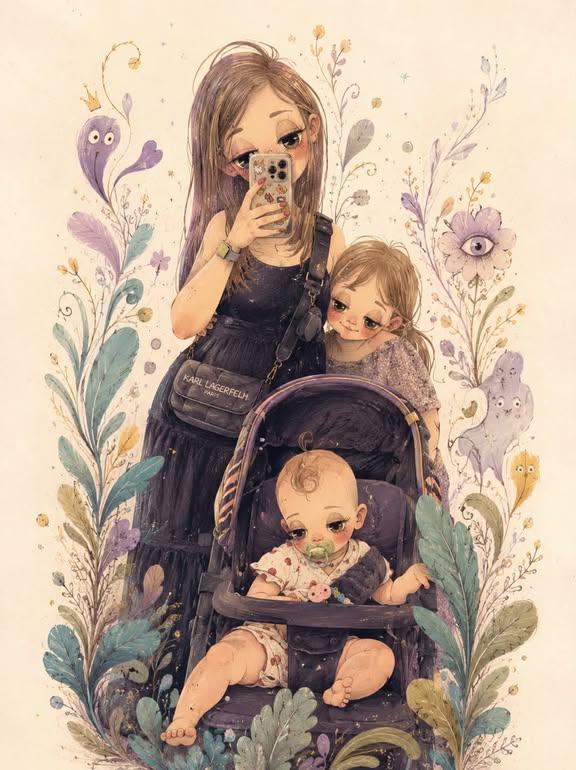 Surreal Pastel Gouache Illustration — AI image template example