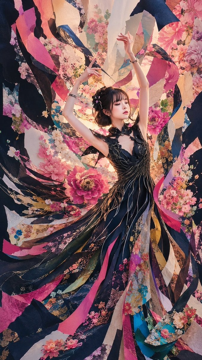 Floral Ribbon Couture Dancer