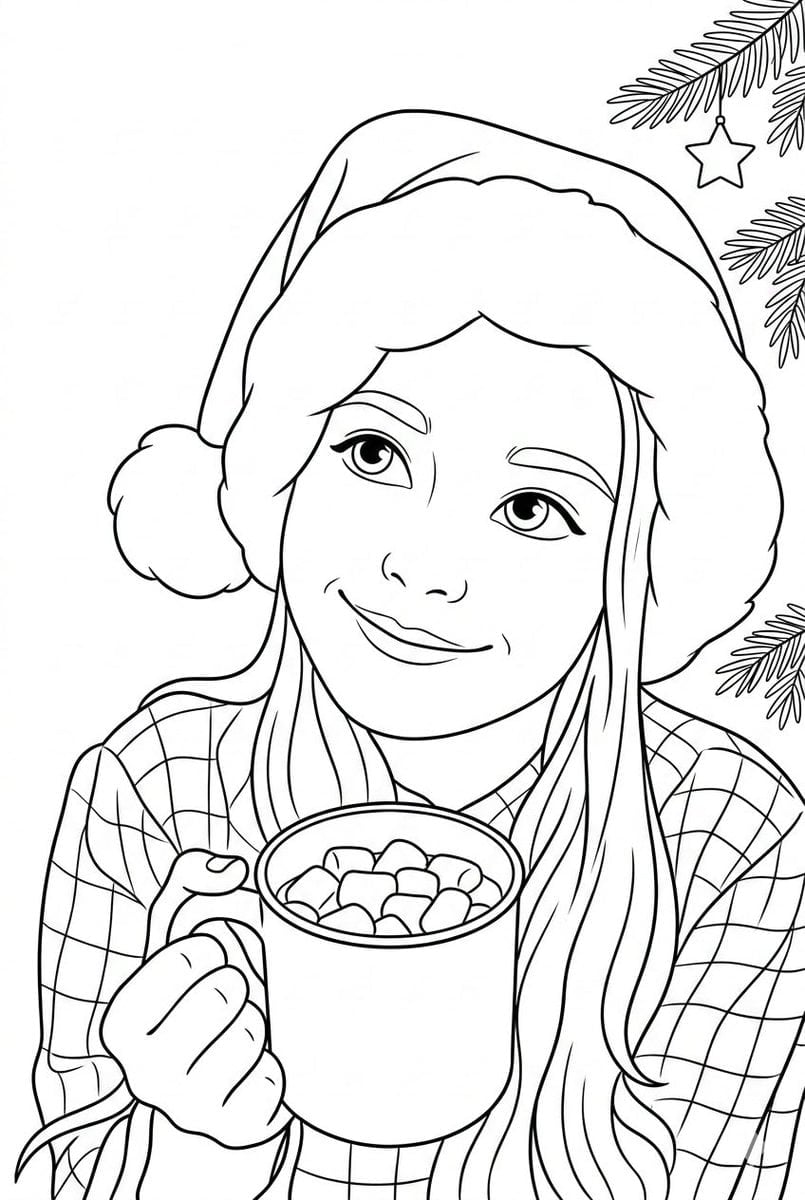 Convert Photo to Black and White Coloring Page