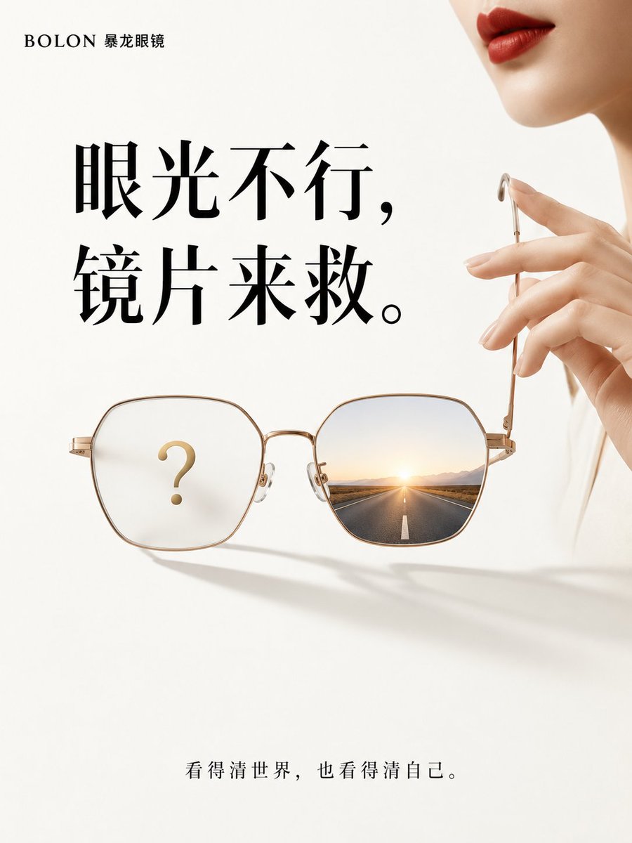Minimalist Luxury Eyewear Conceptual Advertisement