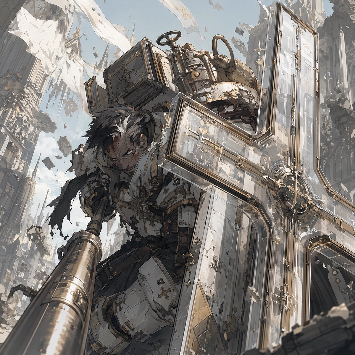 Battle-Hardened Veteran Portrait — AI image template example