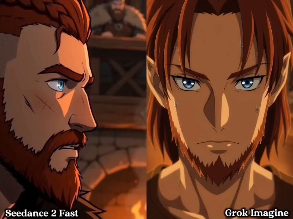 Cinematic Viking Warrior Duel