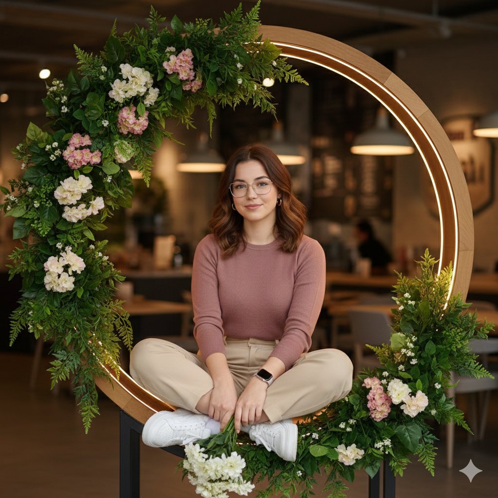 Ultra-Realistic Café Portrait with Identity Lock