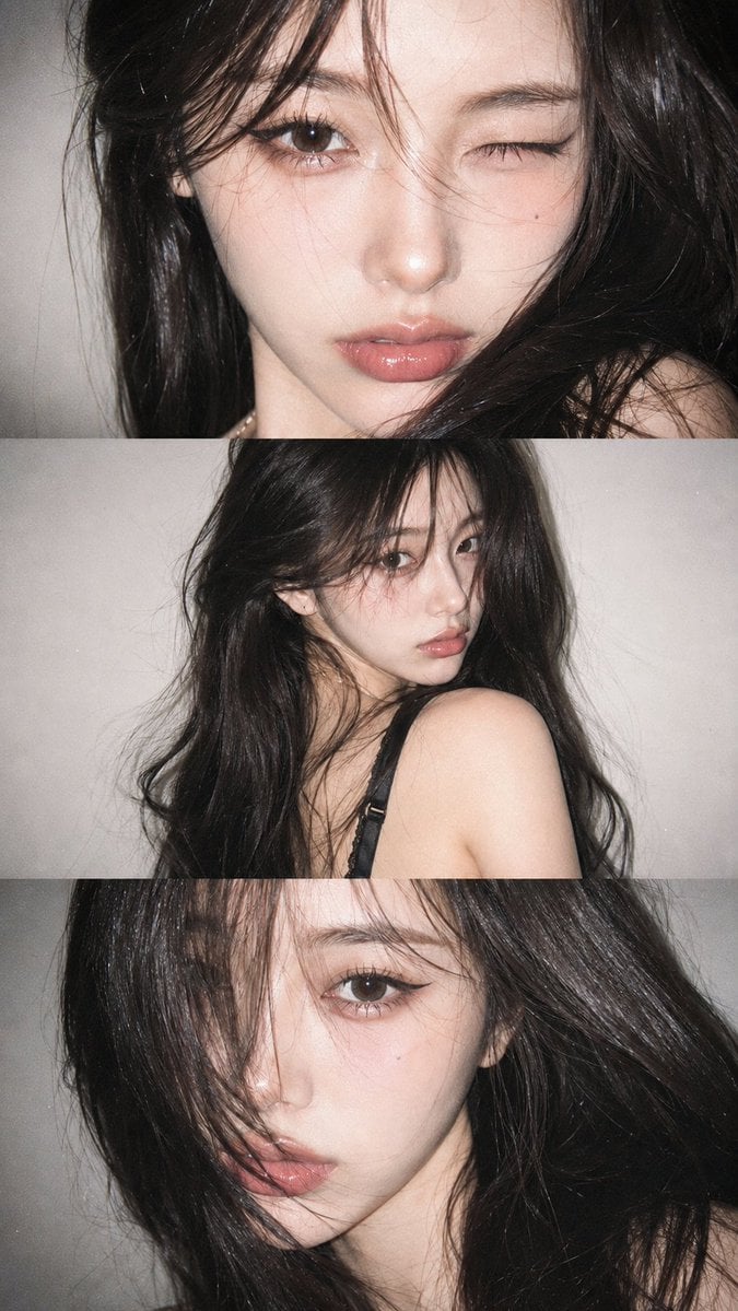 Y2K Japanese Woman Collage — AI image template example